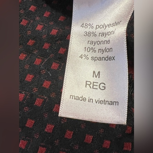 Maurices Black Ankle Pants Red Elastic Waist Size M - Picture 7 of 10